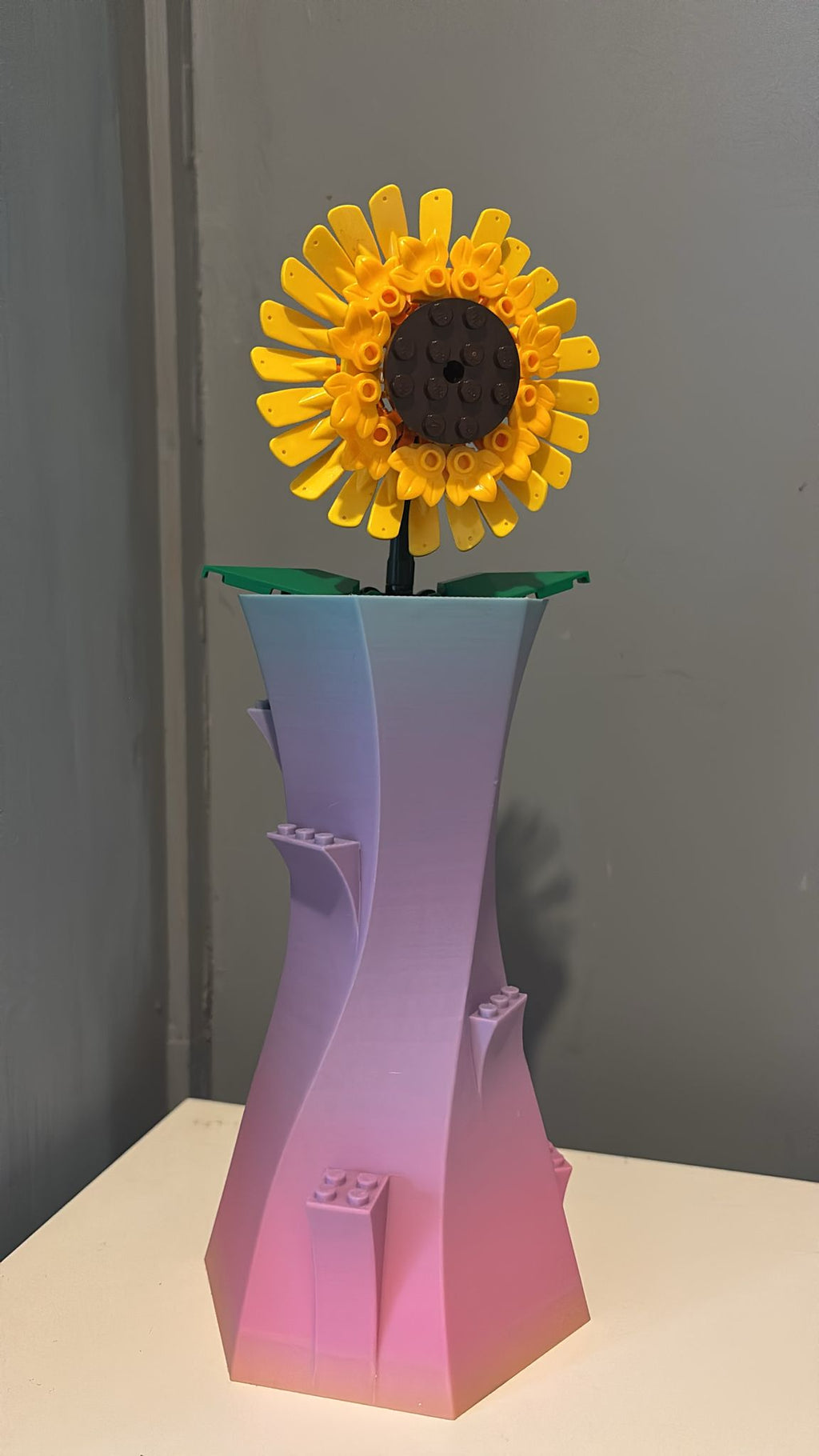 Curved Brick Design Vase