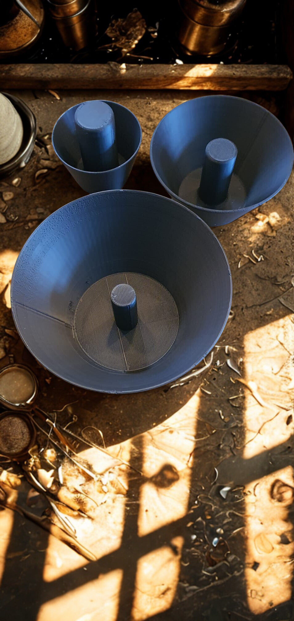 Pottery and ceramics rim cones - Nesting set