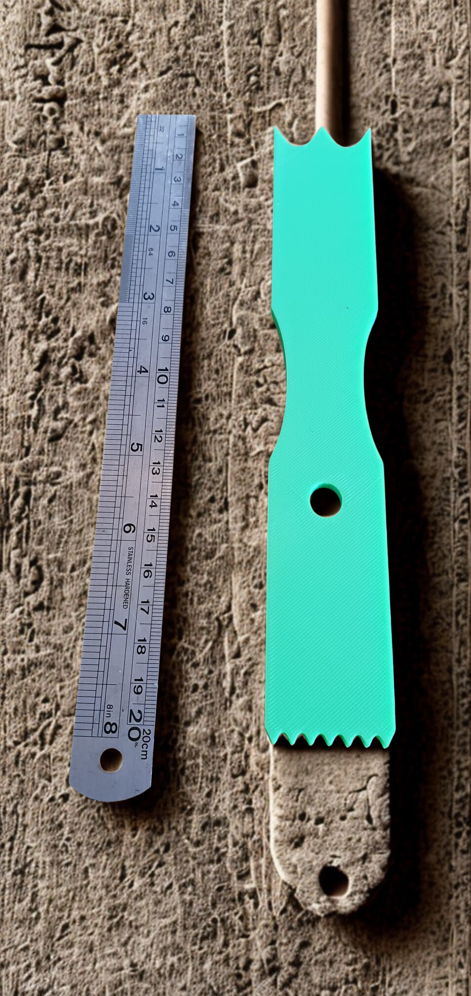 Double sided clay profile tool